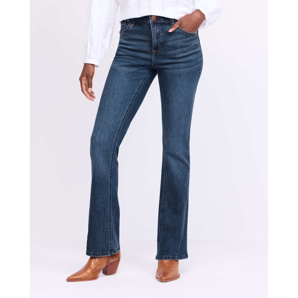 Democracy Kathryn Itty Bitty Ab Solution Bootcut Jeans Indigo Size 12 New W/ Tag
